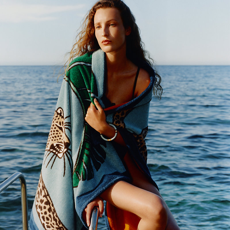 Panthere au Soleil beach towel | Hermès Finland